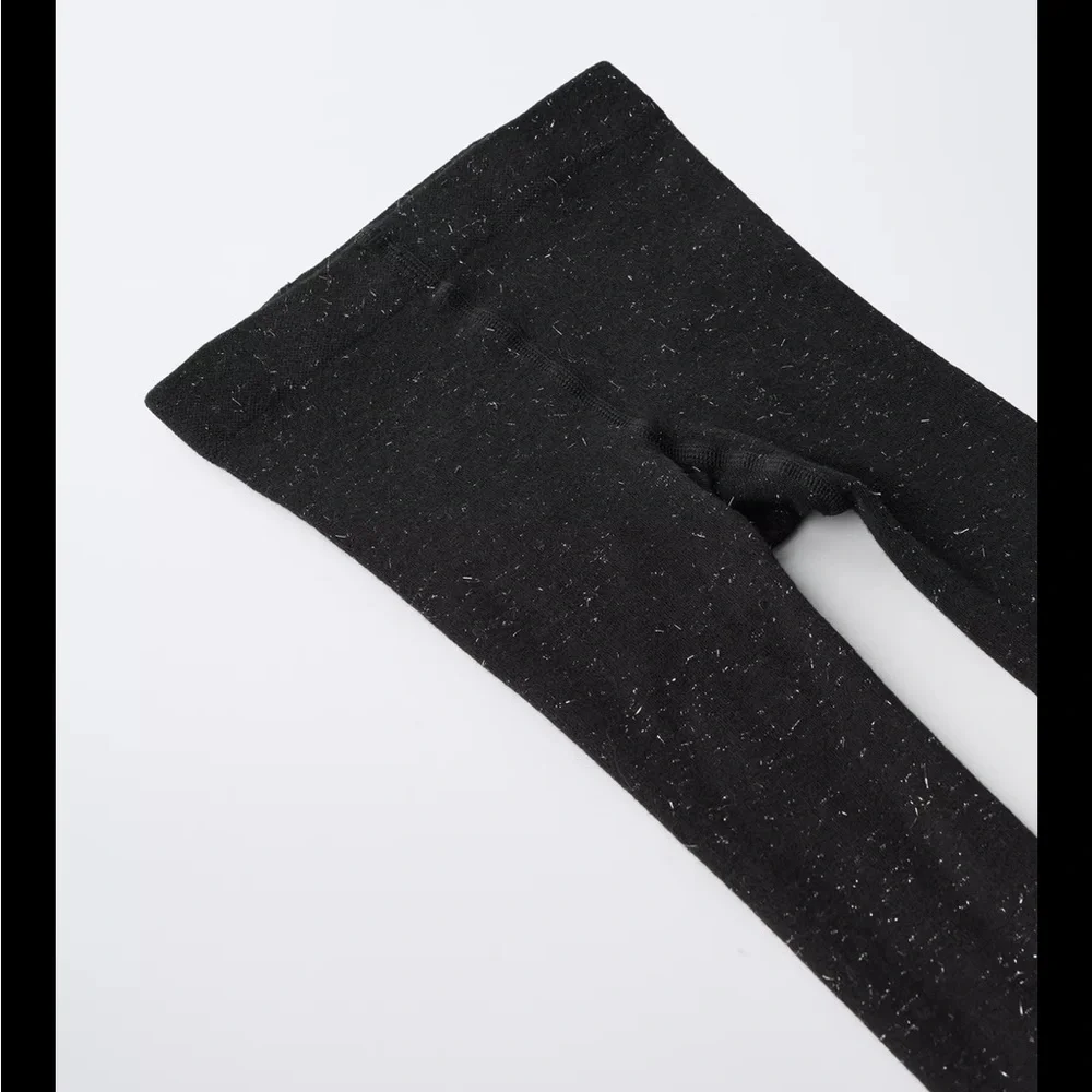 Zara kids, black, sparkly tights, 8-10 years